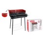 Barbecue a Carbone con Gambe Algon Nero Rosso (52 x 37 x 71,5 cm) Acciaio Smaltato