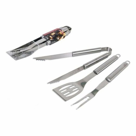 Utensili per Barbecue Algon (3 Pcs) Argentato