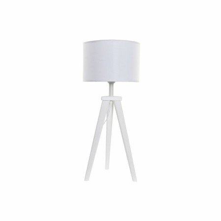 Lampada da tavolo DKD Home Decor Bianco Poliestere Legno 220 V 50 W (30 x 30 x 72 cm)