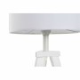 Lampada da tavolo DKD Home Decor Bianco Poliestere Legno 220 V 50 W (30 x 30 x 72 cm)