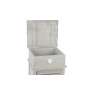 Cassettiera DKD Home Decor Grigio Beige Legno (36 x 31 x 96,7 cm)