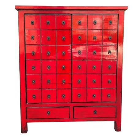 Cassettiera DKD Home Decor Rosso Orientale Olmo (102 x 42 x 120 cm)