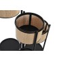 Vaso DKD Home Decor Naturale Nero Metallo Coloniale Bambù (41 x 40 x 70,5 cm)