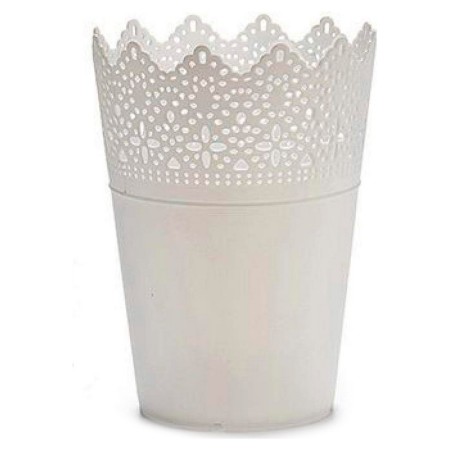 Vaso ‎S3600708 Bianca Bianco Plastica (15 x 18 x 15 cm) (14,3 x 18,2 x 14,3 cm)