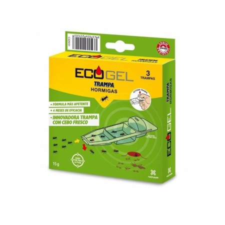 Insetticida Novar Ecogel 3 Pezzi Formiche Trappola 15 g