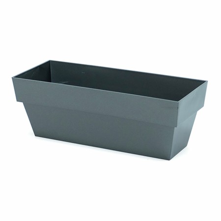 Vaso rettangolare da Balcone Plastiken Limited Antracite (12 x 30 cm)