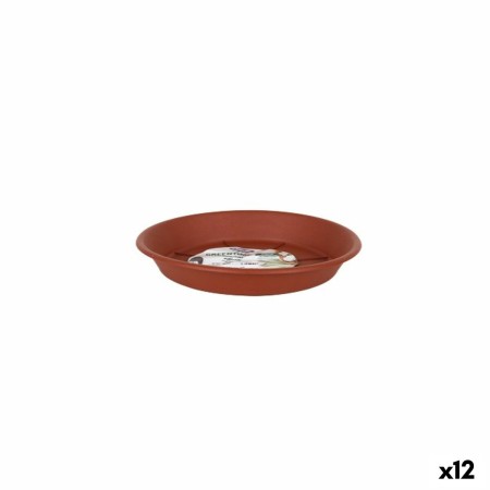 Piatto per Vaso Dem Greentime Marrone ø 14 x 2 cm (12 Unità)