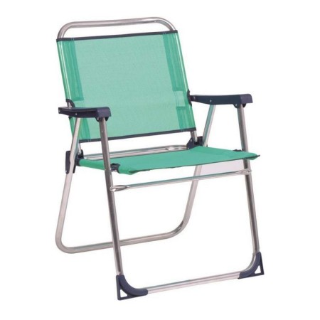 Sedia da Spiaggia Alco 631 ALF/30 Alluminio Fissa Verde 57 x 78 x 57 cm (57 x 78 x 57 cm)