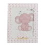 Coperta per Neonato Elefante Rosa Ricamo Double-face 100 x 75 cm