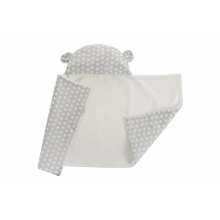 Coperta per Neonato Reversibile Con cappuccio 90 x 66 cm Stelle