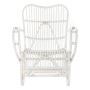 Poltrona DKD Home Decor 75 x 85 x 85 cm Bianco Rattan