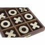 Gioco Tris DKD Home Decor Dorato Marrone scuro 18 x 18 x 3,5 cm