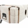 Panca DKD Home Decor  Nero Beige Legno Legno MDF 62 x 42 x 43 cm