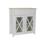 Cassettiera DKD Home Decor S3022229 Bianco Naturale Cristallo Pioppo Cottage 80 x 40 x 85 cm