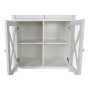 Cassettiera DKD Home Decor S3022229 Bianco Naturale Cristallo Pioppo Cottage 80 x 40 x 85 cm