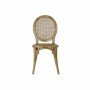 Sedia da Sala da Pranzo DKD Home Decor 8424001805570 Multicolore Marrone Chiaro Rattan Legno di olmo 45 x 42 x 92 cm