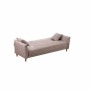 Divano Letto DKD Home Decor 8424001808571 Beige Multicolore Legno Legno d'albero della gomma 206 x 85 x 82 cm