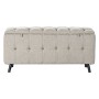 Panca DKD Home Decor  Nero Beige Metallo 103 x 42 x 52 cm (2 Unità)