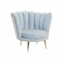 Poltrona DKD Home Decor Azzurro Dorato Blu cielo Metallo Plastica Spugna 74 x 78 x 73 cm