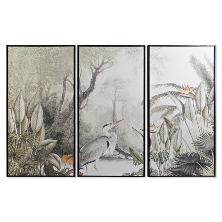 Set di 3 quadri DKD Home Decor 180 x 4 x 120 cm Tropicale 30 x 40 cm