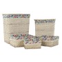 Set di Cestini DKD Home Decor Poliestere vimini (47 x 35 x 56 cm)