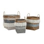 Set di Cestini DKD Home Decor 49 x 49 x 57 cm Bambù Boho