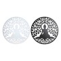 Decorazione da Parete DKD Home Decor Bianco Nero Buddha Orientale 100 x 1 x 100 cm (2 Unità)