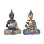 Statua Decorativa DKD Home Decor Azzurro Dorato Marrone Buddha Orientale 20 x 11 x 29 cm (2 Unità)