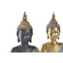 Statua Decorativa DKD Home Decor Azzurro Dorato Marrone Buddha Orientale 20 x 11 x 29 cm (2 Unità)