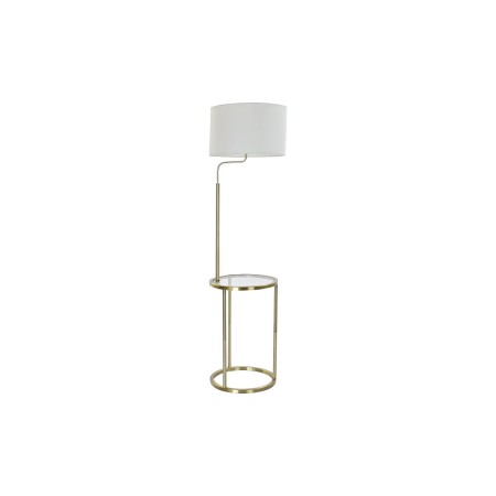 Lampada da Terra DKD Home Decor 43,5 x 40 x 154 cm Dorato Metallo Bianco 220 V 50 W