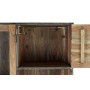 Stand Espositore DKD Home Decor Metallo Cristallo Acacia Legno Riciclato 140 x 40 x 160 cm