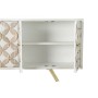 Credenza DKD Home Decor 155 x 43 x 84 cm Beige Dorato Bianco Ottone Legno di mango