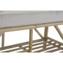 Panca DKD Home Decor Naturale Beige Marrone Cotone Bambù (100 x 44 x 55 cm)