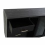 Credenza DKD Home Decor Nero Cristallo Legno MDF 120 x 38 x 80 cm