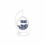 Sedia da giardino sospesa DKD Home Decor Blu Marino Bianco Alluminio rattan sintetico 90 x 70 x 110 cm (107 x 107 x 198 cm)