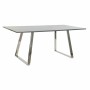 Tavolo da Pranzo DKD Home Decor Cristallo Acciaio Grigio scuro (180 x 90 x 76 cm)