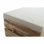 Poggiapiedi DKD Home Decor Beige Naturale Legno Loft 60 x 35 x 44 cm