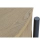 Tavolo DKD Home Decor Nero Naturale Legno Metallo 81 x 81 x 40 cm