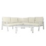 Divano da Giardino DKD Home Decor Bianco Alluminio Cristallo 86 cm 212 x 212 x 86 cm