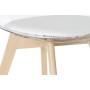 Sedia da Sala da Pranzo DKD Home Decor Bianco Trasparente Naturale 54 x 47 x 81 cm