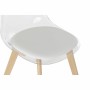 Sedia da Sala da Pranzo DKD Home Decor Bianco Trasparente Naturale 54 x 47 x 81 cm