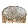 Tavolino da Caffè DKD Home Decor Naturale Cristallo Rattan (60 x 60 x 49 cm)