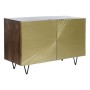 Credenza DKD Home Decor Dorato Marrone scuro Legno Metallo 120 x 45 x 75 cm