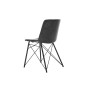 Sedia da Sala da Pranzo DKD Home Decor Nero Grigio scuro 47 x 53 x 81 cm