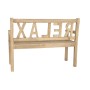 Panca DKD Home Decor Relax 120 x 44 x 87 cm Naturale legno di mindi Alluminio