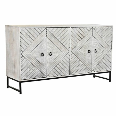 Credenza DKD Home Decor  155 x 40 x 85 cm Metallo Bianco Legno di mango