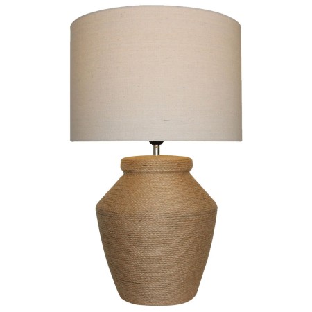 Lampada da tavolo DKD Home Decor Marrone Beige Corda Dolomite 25 W 50 W 220 V 38 x 38 x 59 cm 38 x 38 x 60 cm