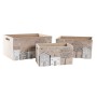 Set di Scatole Decorative DKD Home Decor Legno MDF Boho (36 x 26 x 18 cm)