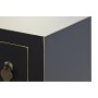 Tavolo aggiuntivo DKD Home Decor 95 x 26 x 79 cm Abete Nero Dorato Metallo Bianco Legno MDF