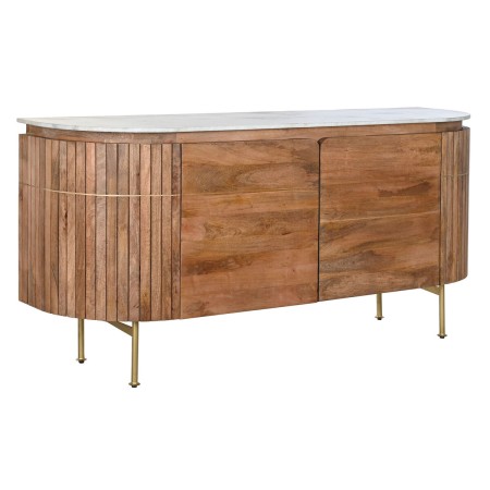 Credenza DKD Home Decor 160 x 45 x 78 cm Marrone Bianco Marmo Legno di mango